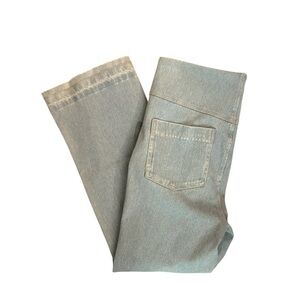 NWT lYSSE denim crop flare, wide leg jeans, indigo mineral wash size small (4–6)